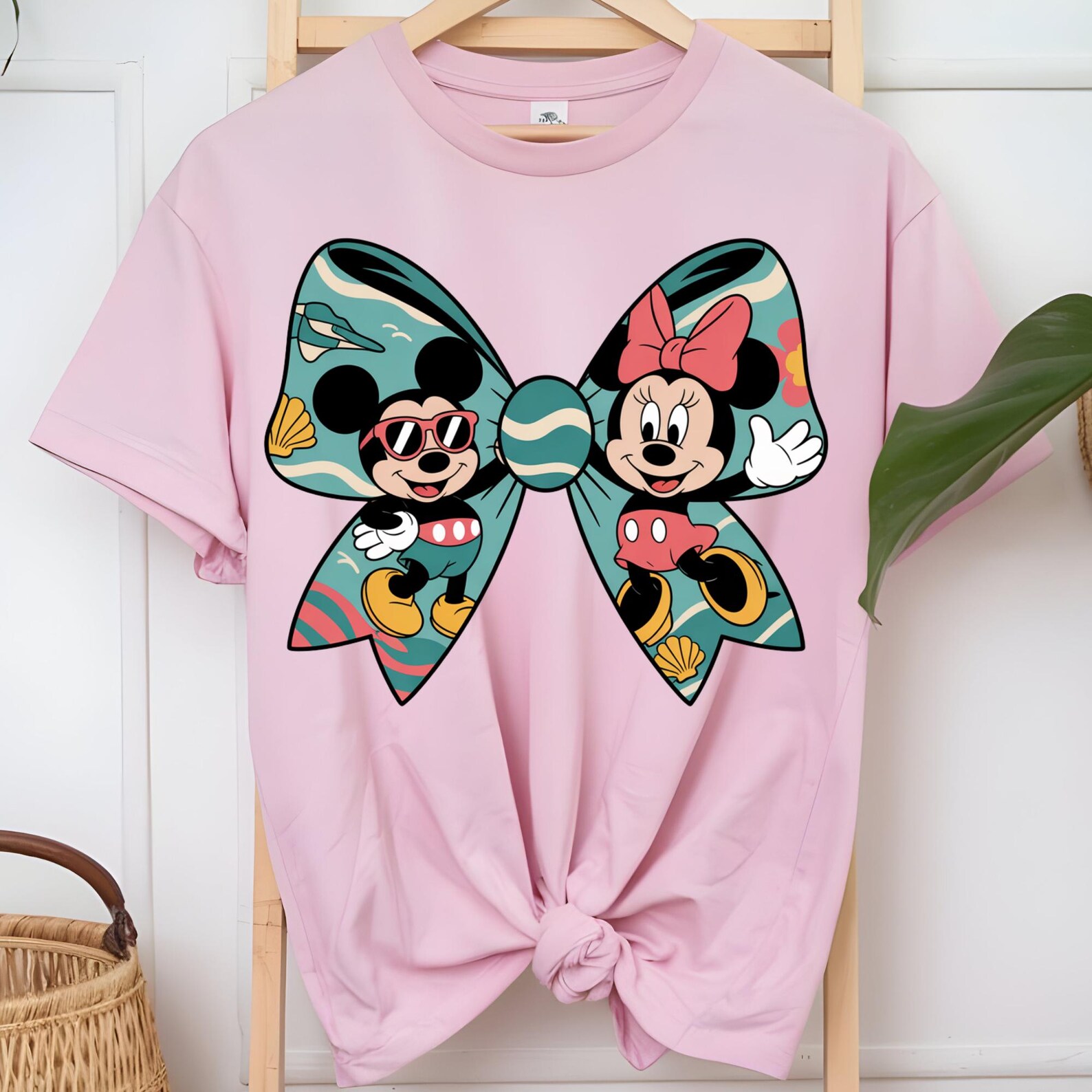 Mickey and Minnie Mouse Fall Pumpkin PNG: Plaid Bow, Autumn Leaves ...