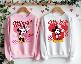 Micky und Minnie Maus PNG: Vintage Racing Clipart (digitaler Download)