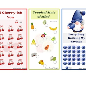 Cute Mini Fruit Savings Challenges-Printable PDF