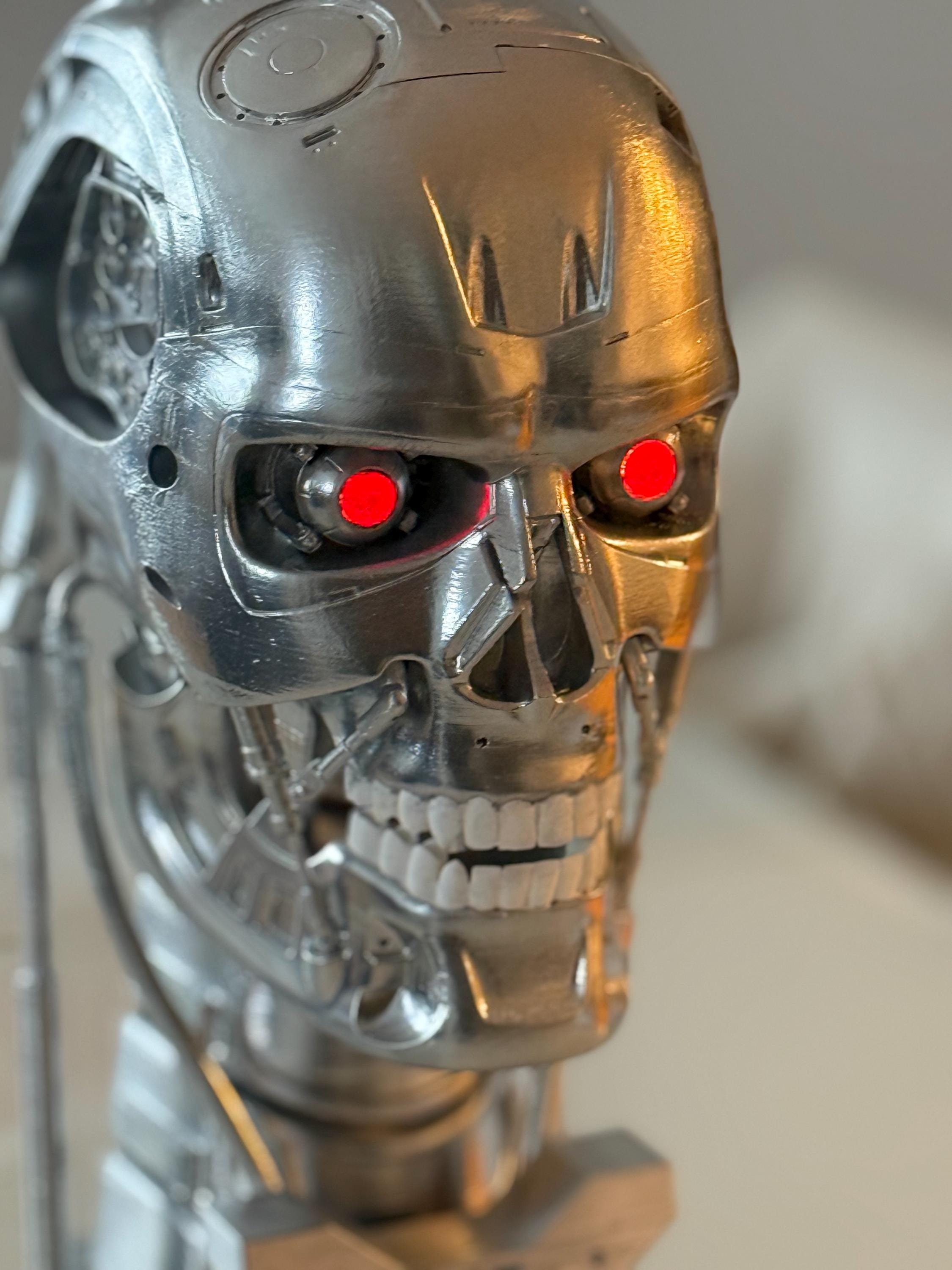 説明欄必読】 ターミネーター T-800 ヘッドフィギュア シルバー 【公式