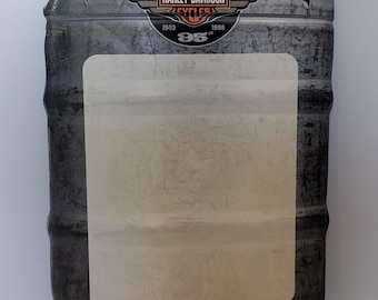 Miller Genuine Draft Foam Board Sign Harley Davidson Motor Cycles Distressed