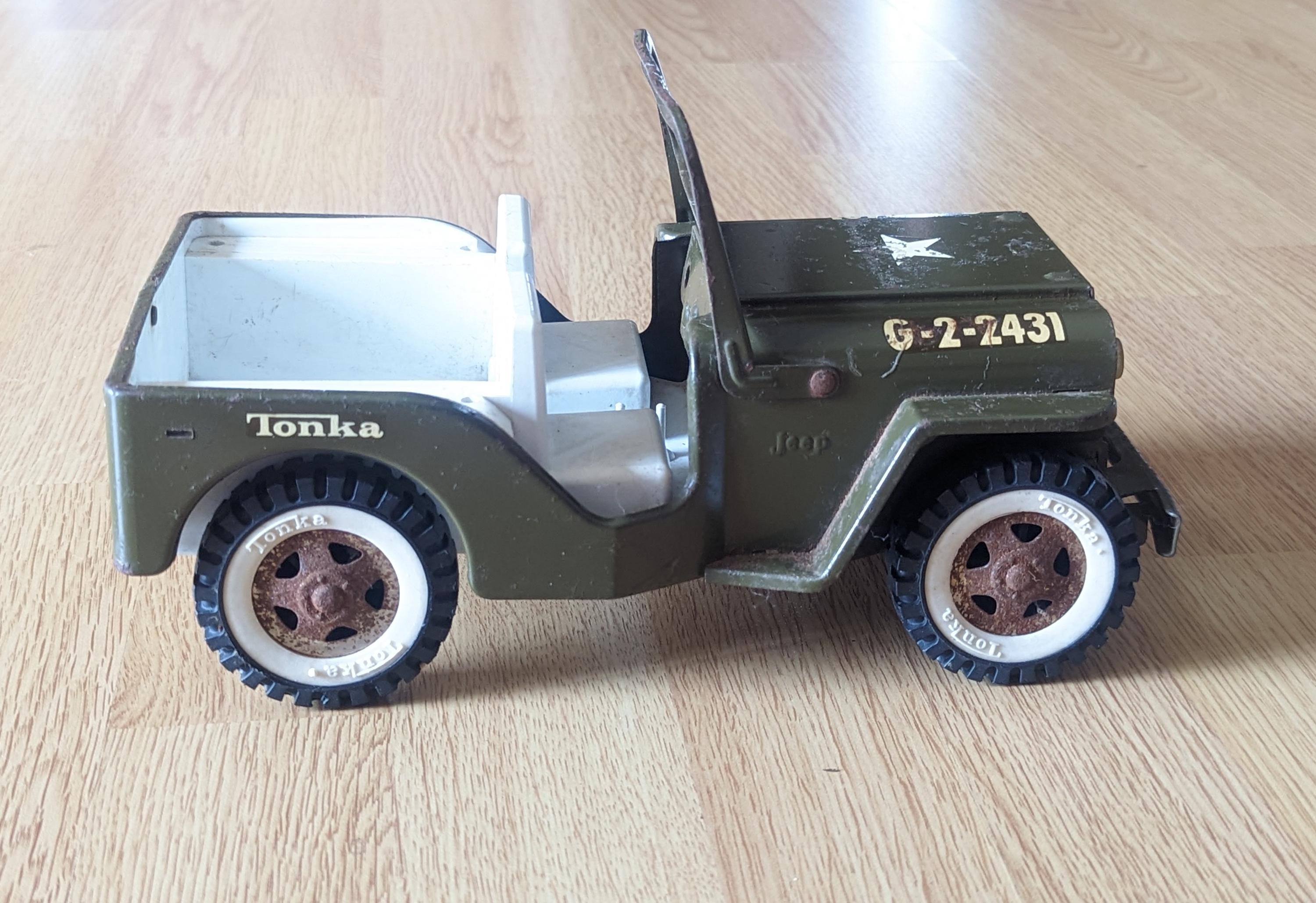 Tonka Military Army Toy Green Jeep G22431 Vintage Metal *READ - Etsy