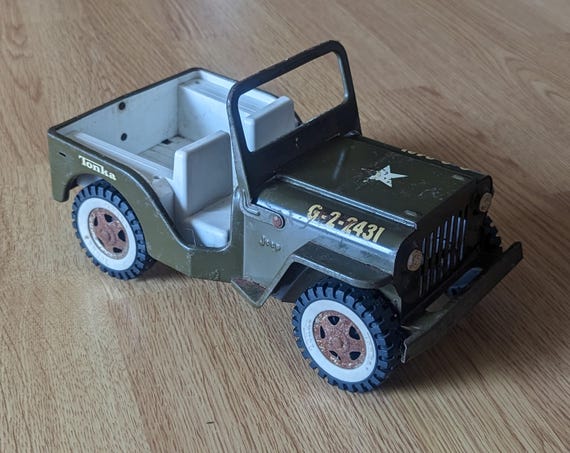 Tonka Military Army Toy Green Jeep G22431 Vintage Metal *READ - Etsy