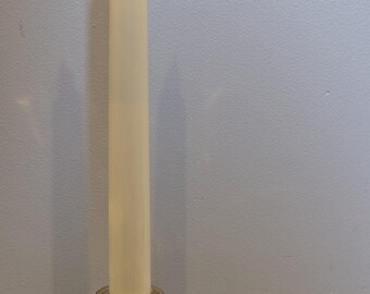 Brass Octagonal One Candle Stick Holder with Handle Gold Tone Vintage