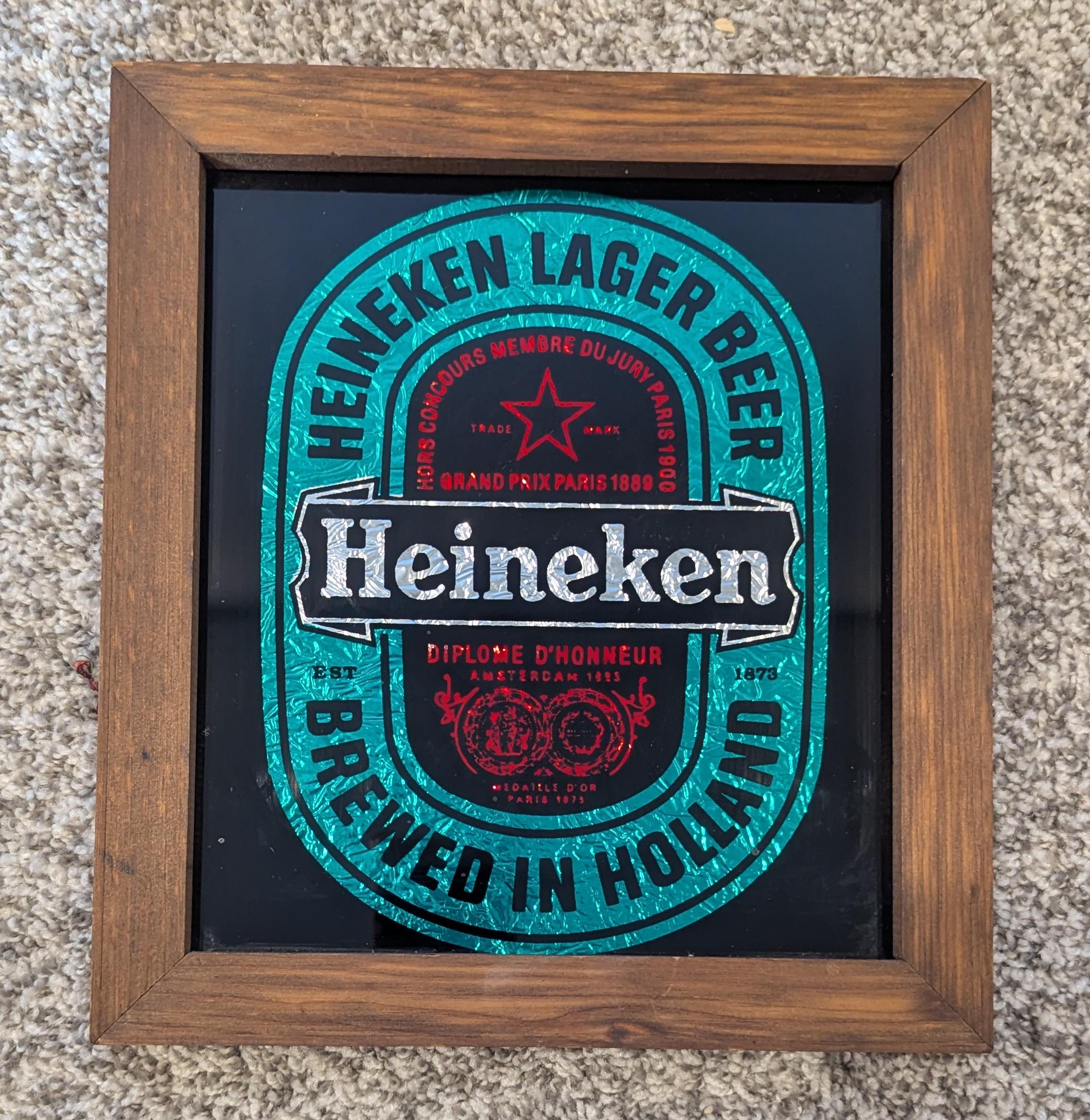 Heineken Mirror - Etsy