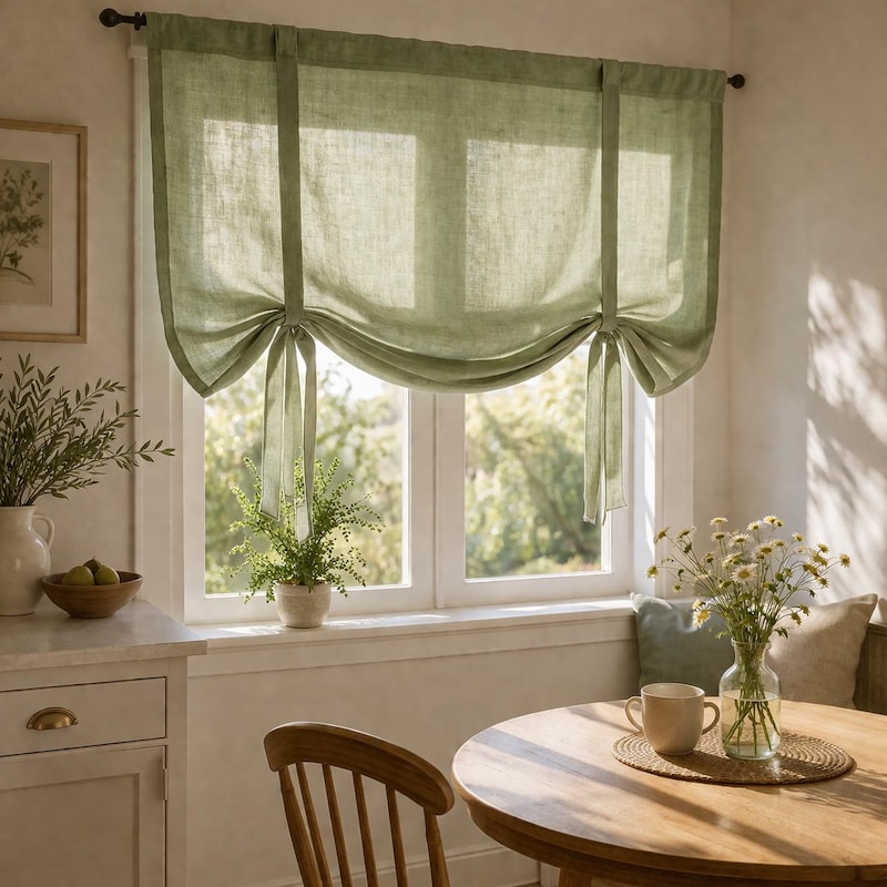 Sheer Roman Curtain - Etsy