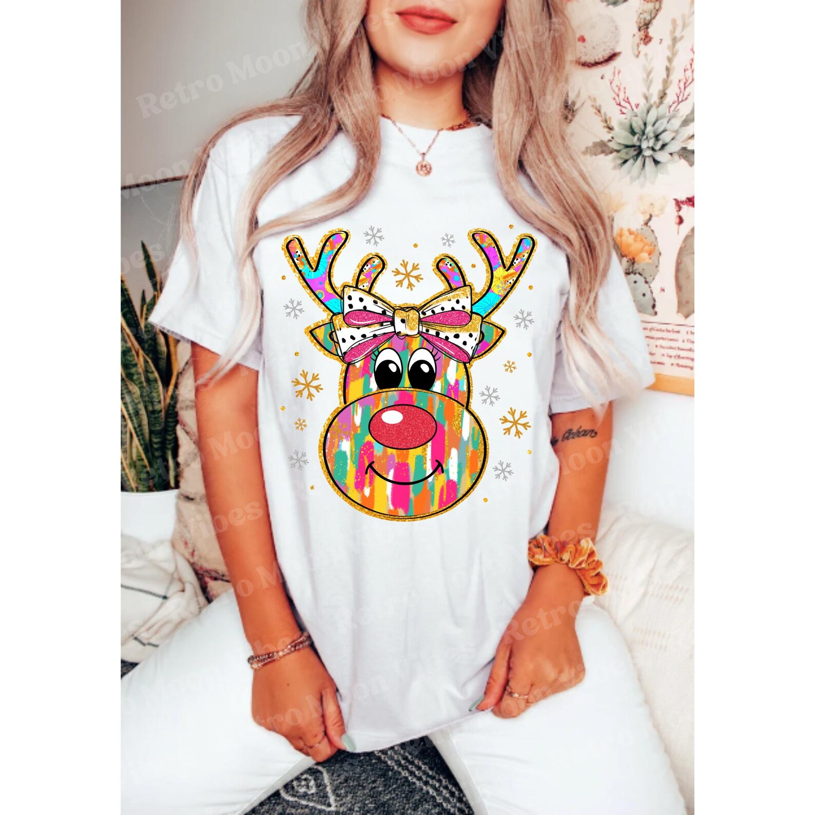Colorful Reindeer Png, Rudolph the Reindeer Png, Christmas Reindeer Png ...