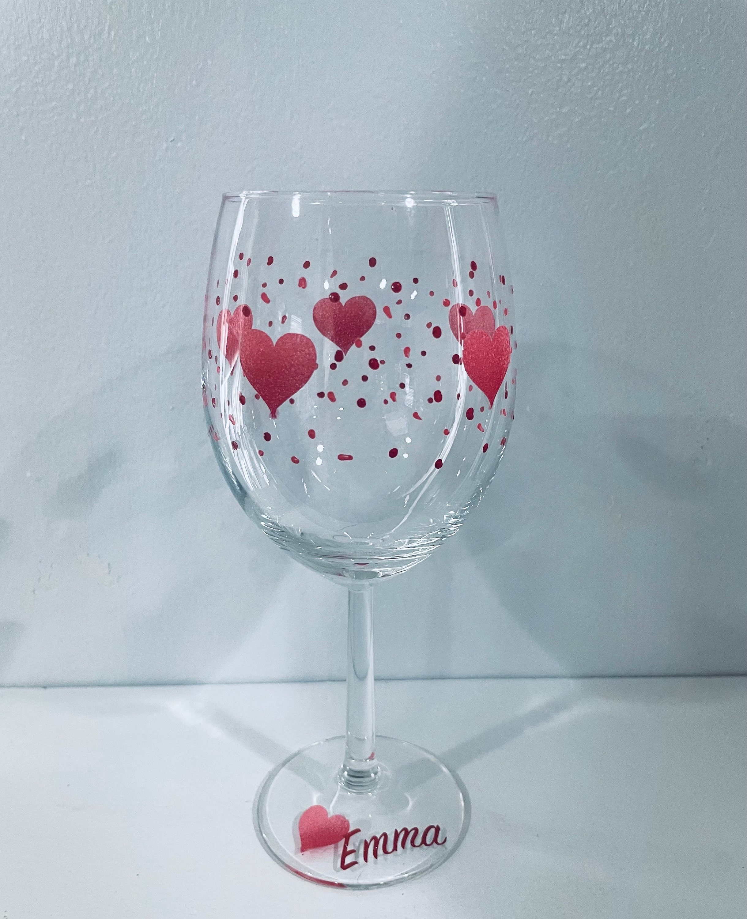 Cathedral, Colorful Hand-painted Wine Glass, Single Stem, 4 Styles