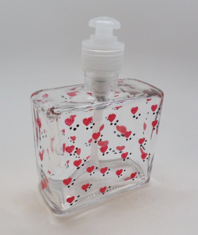 Hand painted Valentine Soap or Lotion Dispenser Etsy