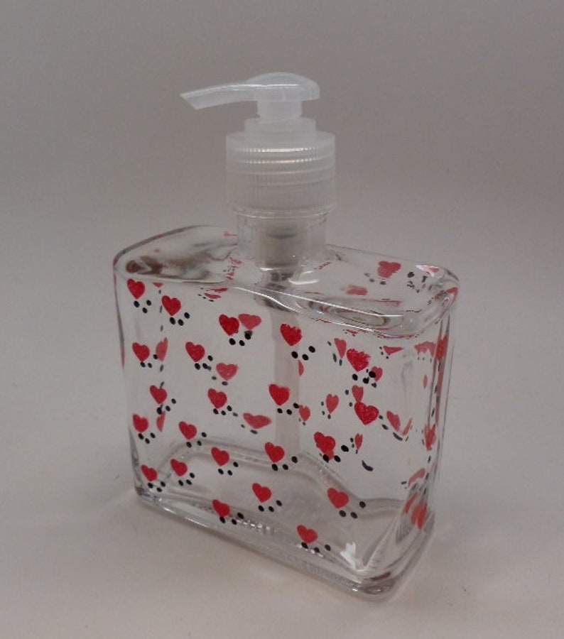 Hand painted Valentine Soap or Lotion Dispenser Etsy