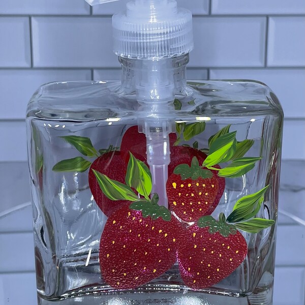 Strawberry Soap Dispenser Etsy
