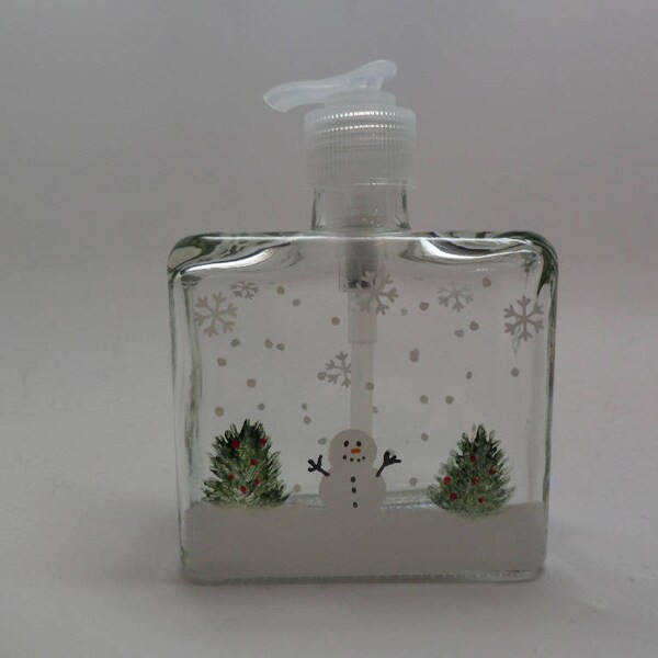 Christmas Hand Soap Dispenser Etsy