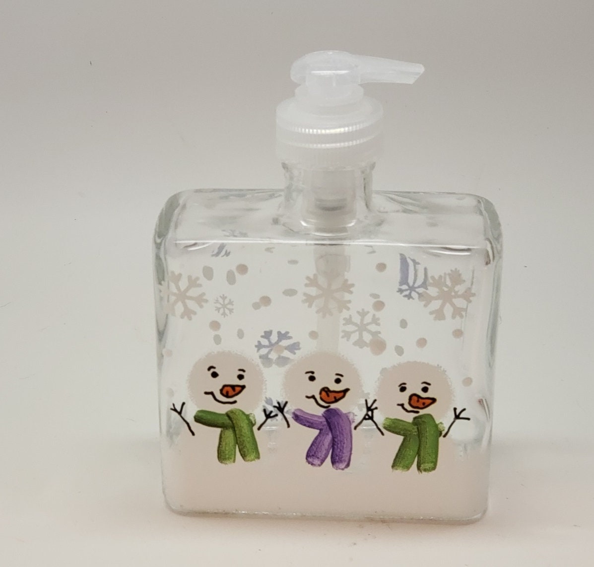 Dispensador de jabón o loción pintado a mano con tres amigos | Etsy