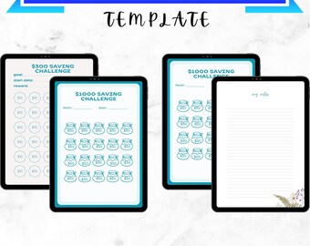Saving Challenge Bundle: Budgeting Planner & Money Tracker (Digital Download)