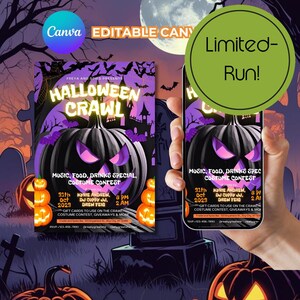 Gruselige Halloween-Party Einladungen: Individuelle Herbstkarten mit gruseligen Designs