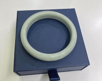 Natürliches grünes Jade Armreif Armband - Echter Jadeit Armreif für Frauen, echtes Jade Armband, handgemachter Jade Schmuck Geschenk, Glücksstein Armreif
