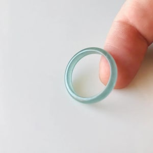 Authentic Green Jadeite Ring – Natural Burmese Jade Band for Women & Men