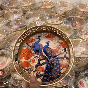 Round Metal Trays for Home Decor