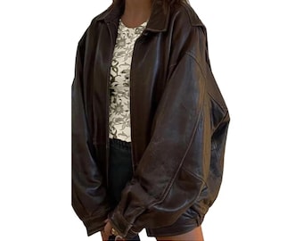 Vintage G-1 Bomber Flight Leather Jacket 44 the Marine Shop Brown 70s 80s -  Etsy
