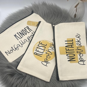 Kosmetiktasche / Notfalltasche / Apotheke / Reiseapotheke / Kinderapotheke / Täschen für Medikamente / Notfallset mit Reißverschluss