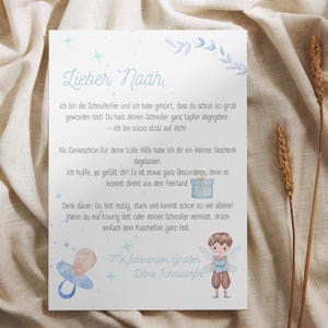 Digital Download Pacifier Fairy Letter / Letter Toddler Pacifier Fairy / Post from the Pacifier Fairy personalized with name / Pacifier-free
