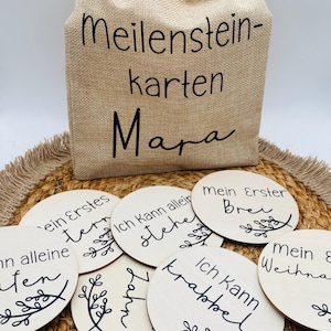 Meilensteine aus Holz, Meilensteinkarten, Mein erstes Jahr, Jeder Monat, Geschenk zur Geburt, Babyparty, Holz, Baby, Holz Karten