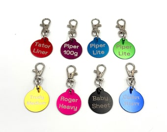 Small Personalized Metal Horse Blanket Tag with Clip