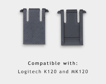 Set van 2 vervangende toetsenbordstandaard met kantelbare pootjes – Logitech K120/MK120-toetsenbord