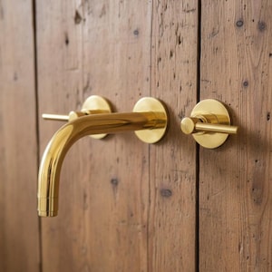 Set of 2 Unlacquered Brass Faucet Handles | Duty Free image 10