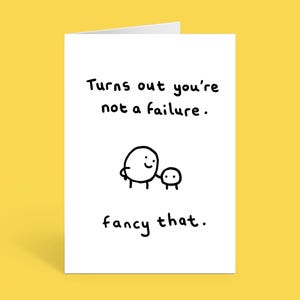 Cartão engraçado de parabéns, cartão de formatura, sucesso, conquista. Novo emprego, muito bem, você conseguiu! [BUNDTDUCK]