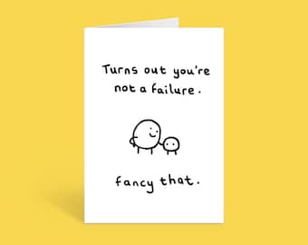 Funny congratulations card, graduation card, success, achievement. New job, well done, you did it! [BUTTDUCK]