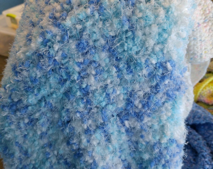 Bubble Blue Baby Blanket