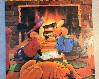Walt Disney puzzle 100 pieces/100 piece Puzzle MICKEY, MINNIE, PLUTO, Disney Friends, Golden & Design, Made in U.S.A.