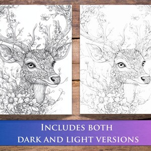 Intricate enchanted coloration page featuring a glowing forest pond and mythical creatures for adults books lovers.