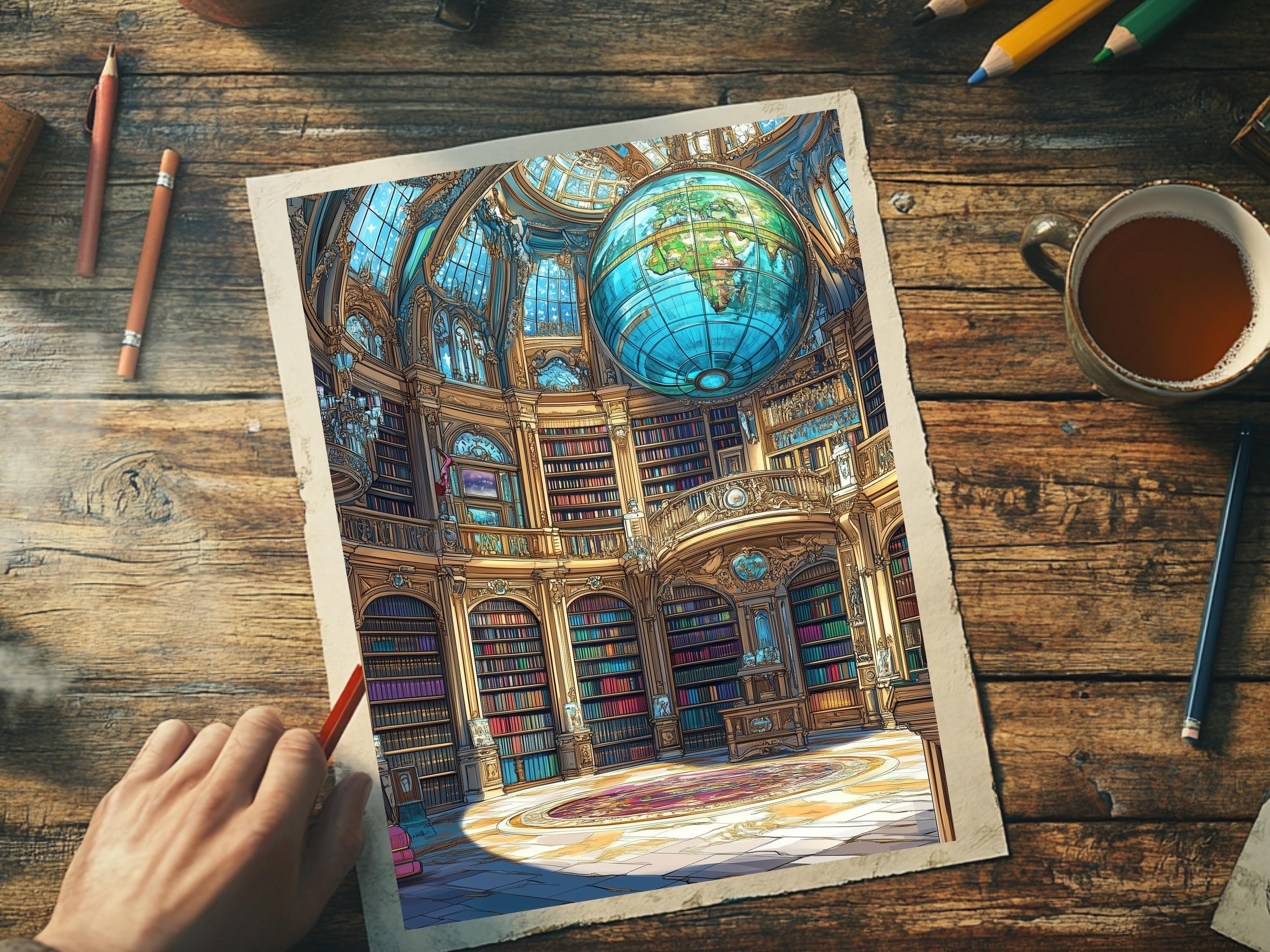 50 Magical Library Coloring Pages Inspiring Coloring Book Pages for ...