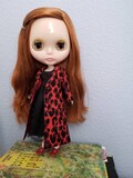 Coat for Neo Blythe - Black Cheetah