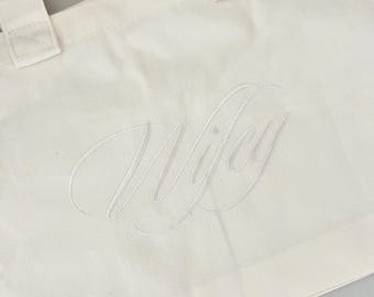 Wifey tote bag | maid of honour gift | embroidered hen party tote bag | bridal shower gift | hen party gift | bachelorette gift | honeymoon