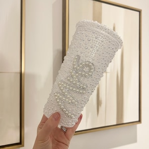 Bruidsbeker | Beker voor de aanstaande bruid | Gepersonaliseerde parelmoeren bruidsbeker | Cadeau voor een vrijgezellenfeest | Decoratie voor een vrijgezellenfeest | Cadeau voor een vrijgezellenavond afbeelding 4