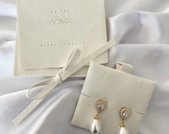 Brincos de noiva em ouro com pérolas | Brincos para noiva | Presente para noiva | Presente de casamento | Presente para chá de panela | Presente para o dia do casamento