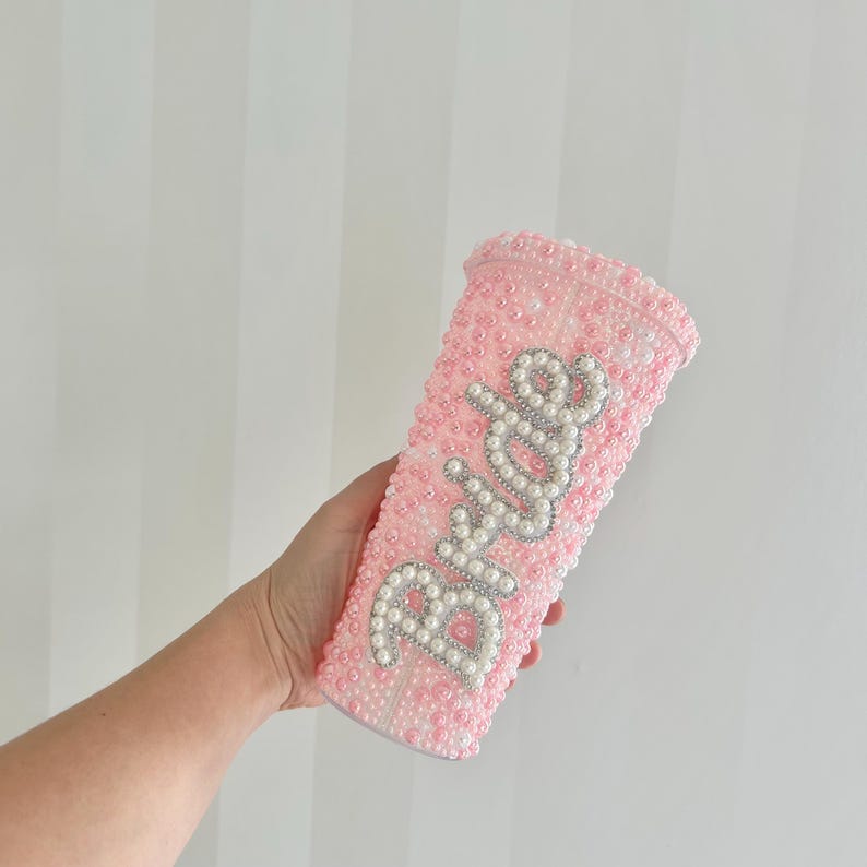 Bruidsbeker | Beker voor de aanstaande bruid | Gepersonaliseerde parelmoeren bruidsbeker | Cadeau voor een vrijgezellenfeest | Decoratie voor een vrijgezellenfeest | Cadeau voor een vrijgezellenavond afbeelding 5