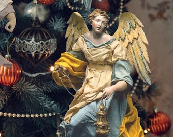 Printable Neapolitan Christmas Angel Ornaments (Digital Download)