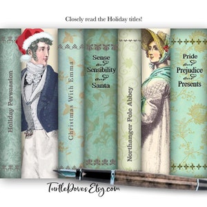 Biglietto di Natale di Jane Austen - Biglietto di auguri stampabile