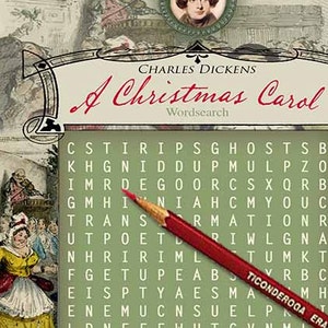 Download - Um pacote de pesquisa de palavras de conto de natal - folha completa e cartão de notas 5x7