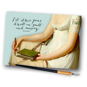 Carte imprimable Jane Austen - Laissez les autres stylos habiter