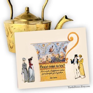 Tea Invitation - Jane Austen Digital Download