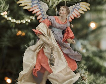 Angel Christmas Ornament - Neapolitan Angels - Digital Printable Paper Angels