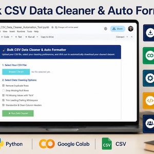 Bulk CSV Data Cleaner and Auto Formatter | No Code Google Colab Tool for Analysts and Researchers