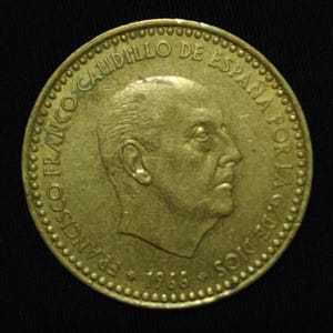 Spain 1 peseta - Etsy 日本