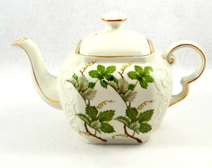 Vintage Ellgreave Teapot for Woods and Sons, Burslem England Etsy