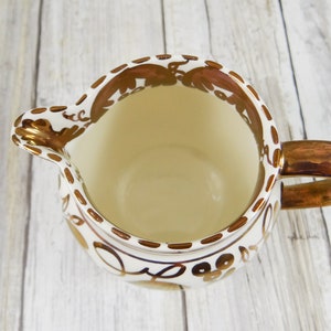 Vintage Creamer by Etruria and Barlston England, Gold Gilt on Porcelain image 3